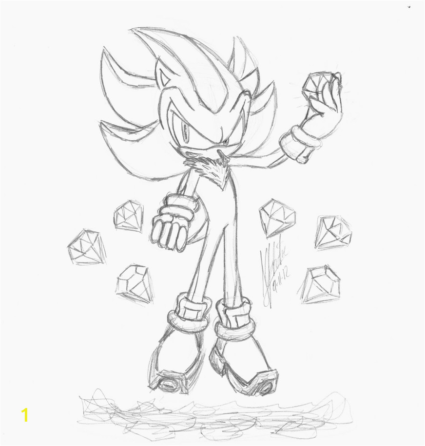 super sonic the hedgehog chaos emeralds coloring pages sketch templates