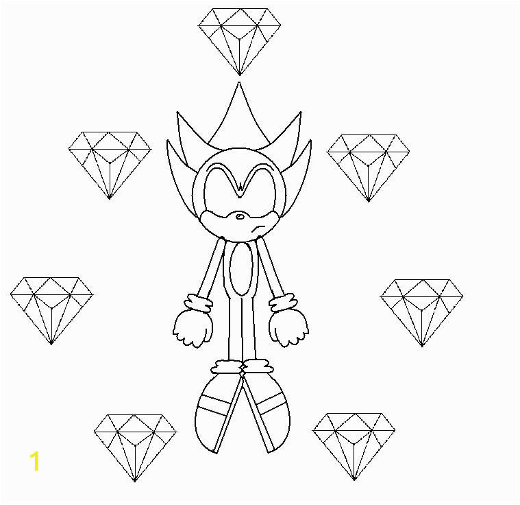 Sonic the Hedgehog Chaos Emeralds Coloring Pages Super sonic the Hedgehog Chaos Emeralds Coloring Pages