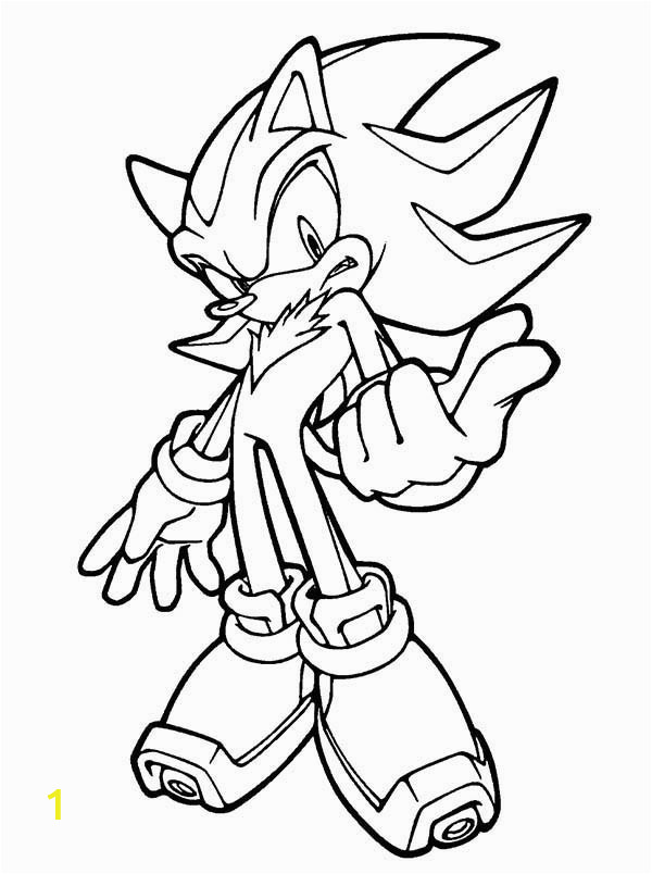 cool sonic coloring page
