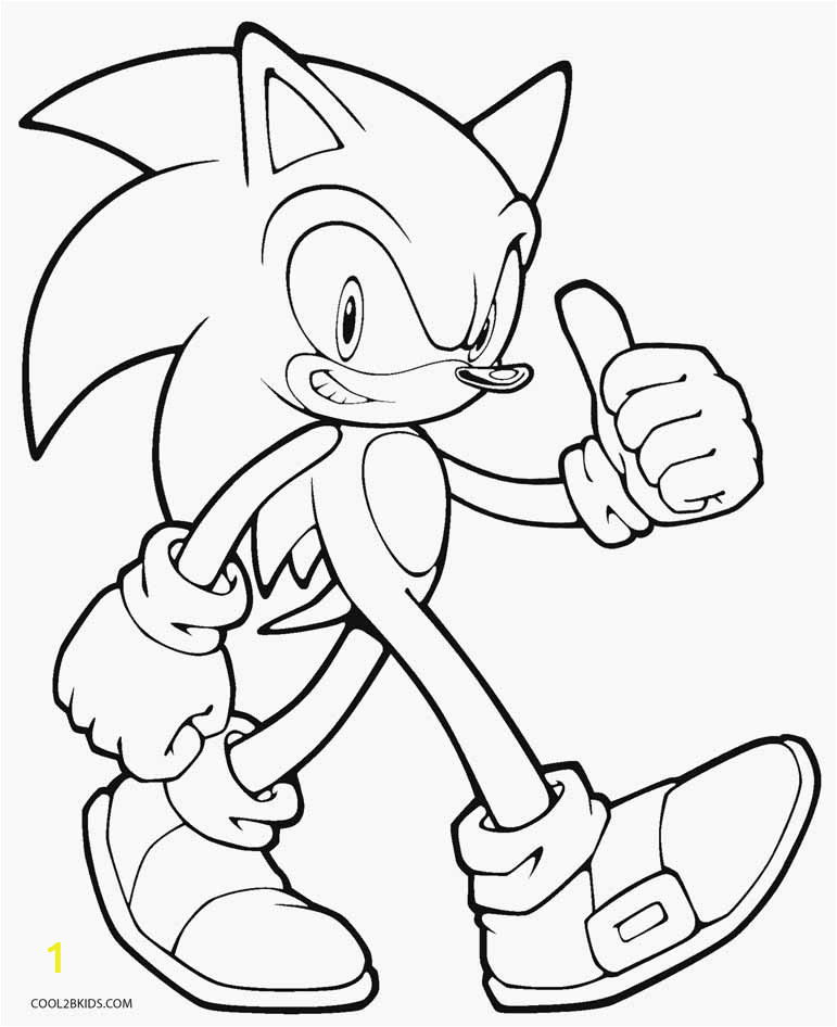 sonic coloring pages