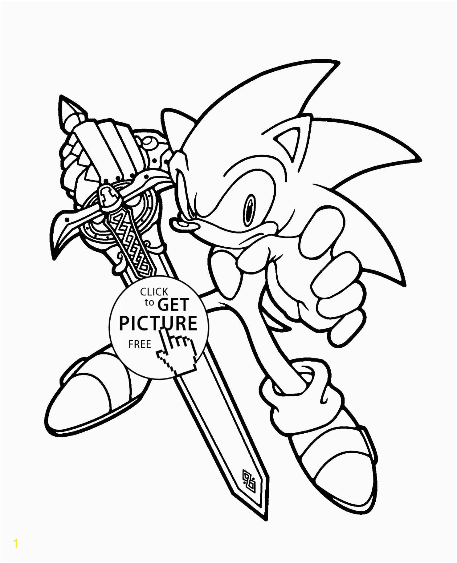 sonic coloring pages for kids printable free