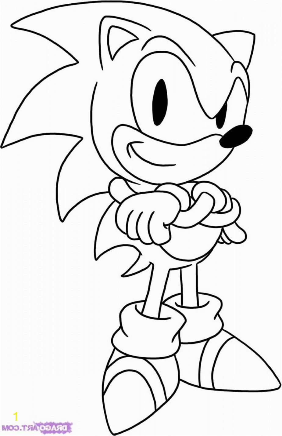 sonic the hedgehog outline coloring pages funny coloring