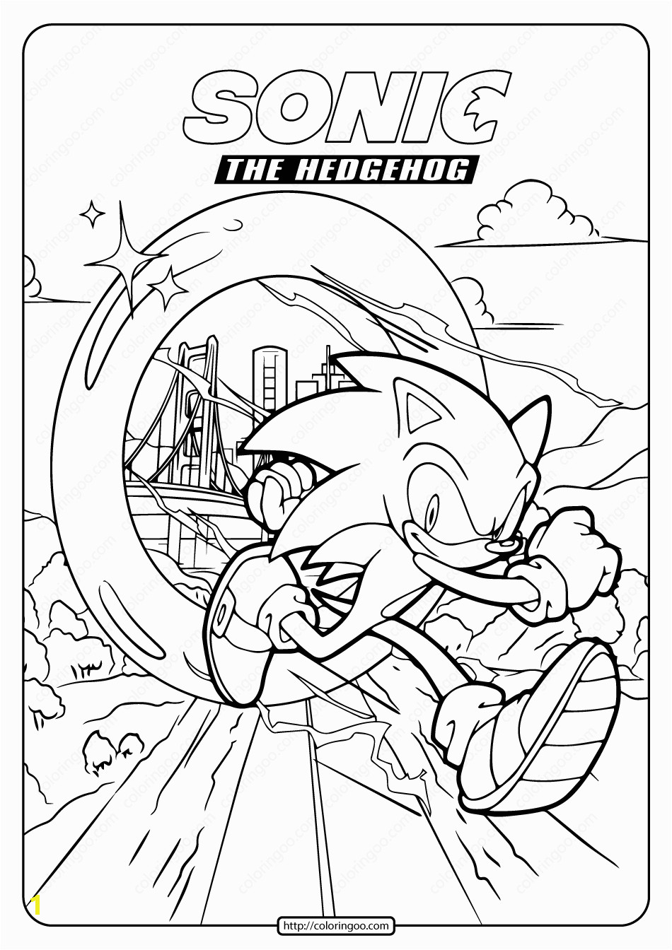 Sonic the Hedgehog Coloring Pages Pdf sonic the Hedgehog Printable Pdf Coloring Pages
