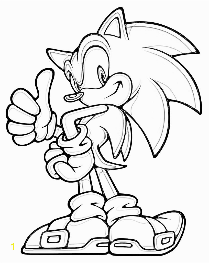 sonic hedgehog printable coloring pages