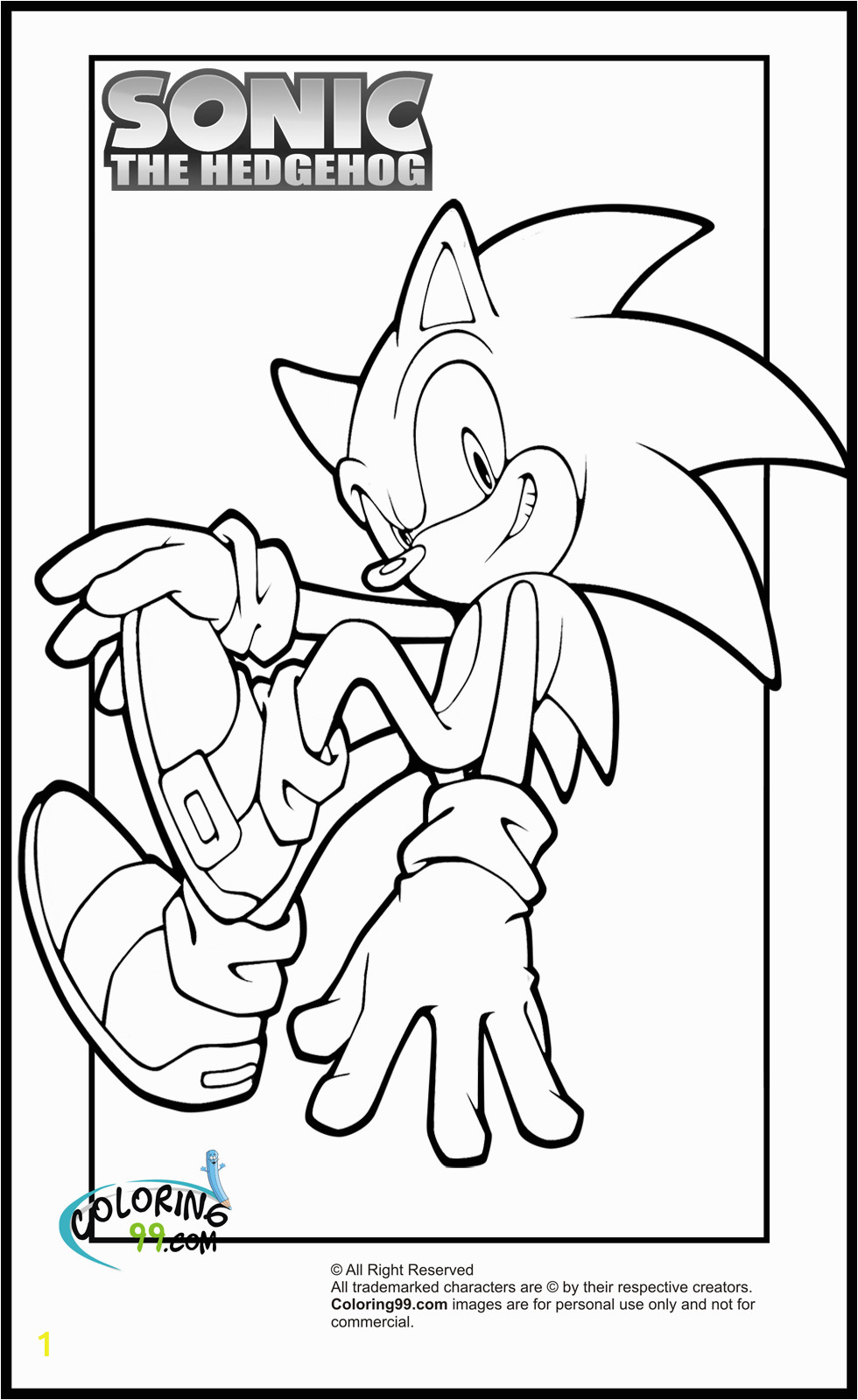 Sonic the Hedgehog Free Coloring Pages sonic Coloring Pages