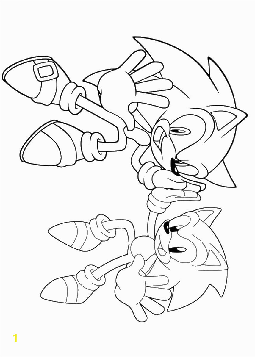 sonic the hedgehog coloring pages