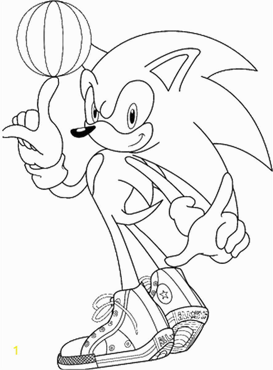 sonic the hedgehog coloring pages