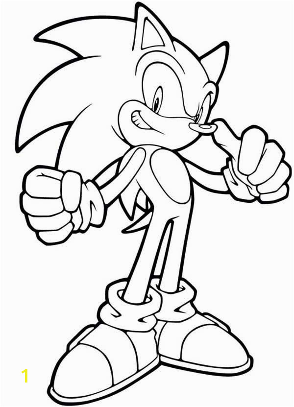 sonic the hedgehog running coloring pages