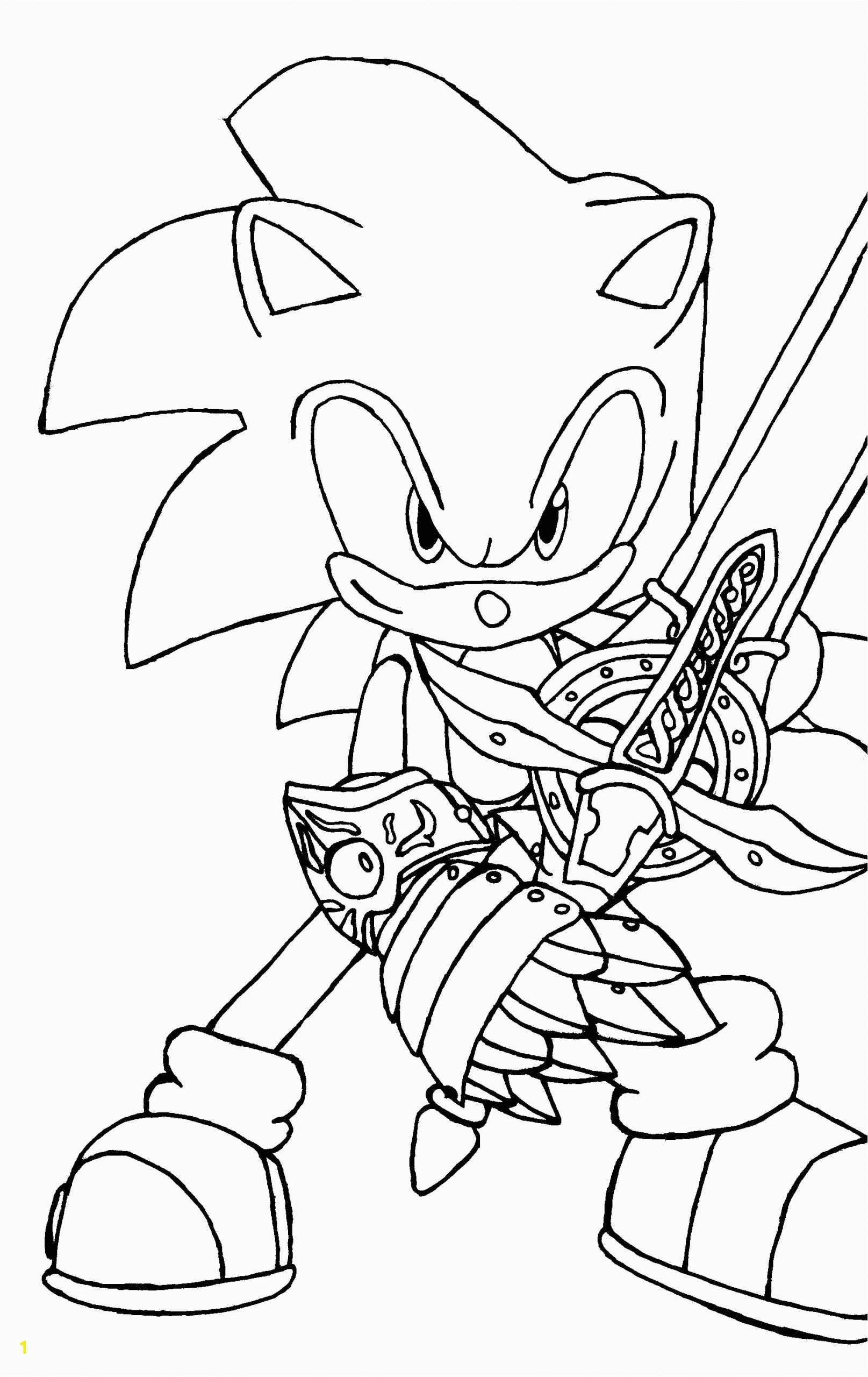 sonic the werehog coloring pages to print