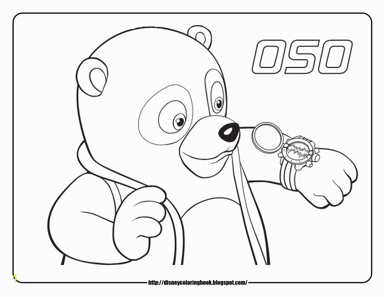 Special Agent Oso Printable Coloring Pages Special Agent Oso 1 Free Disney Coloring Sheets