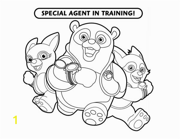 special agent training in special agent oso coloring page