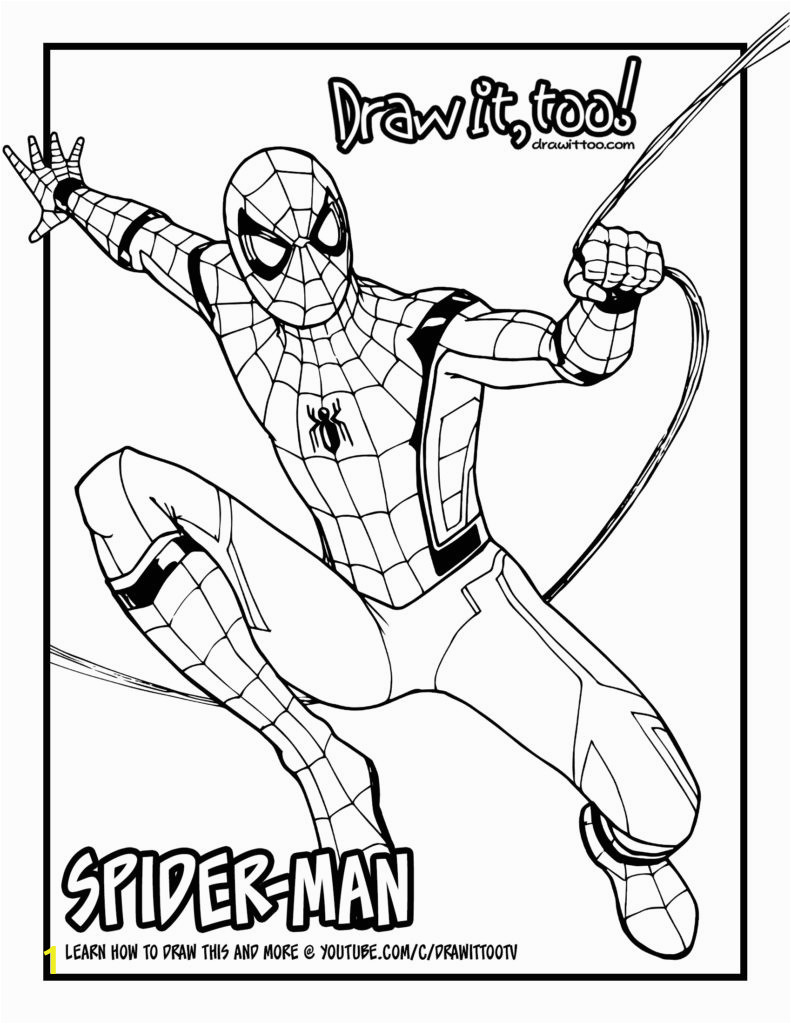 Spider Man Homecoming Coloring Pages Printable Spider Man Home Ing Coloring Pages Coloring Pages for Kids