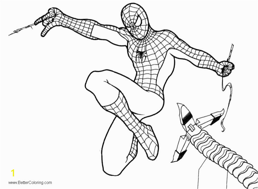 spiderman home ing coloring pages under