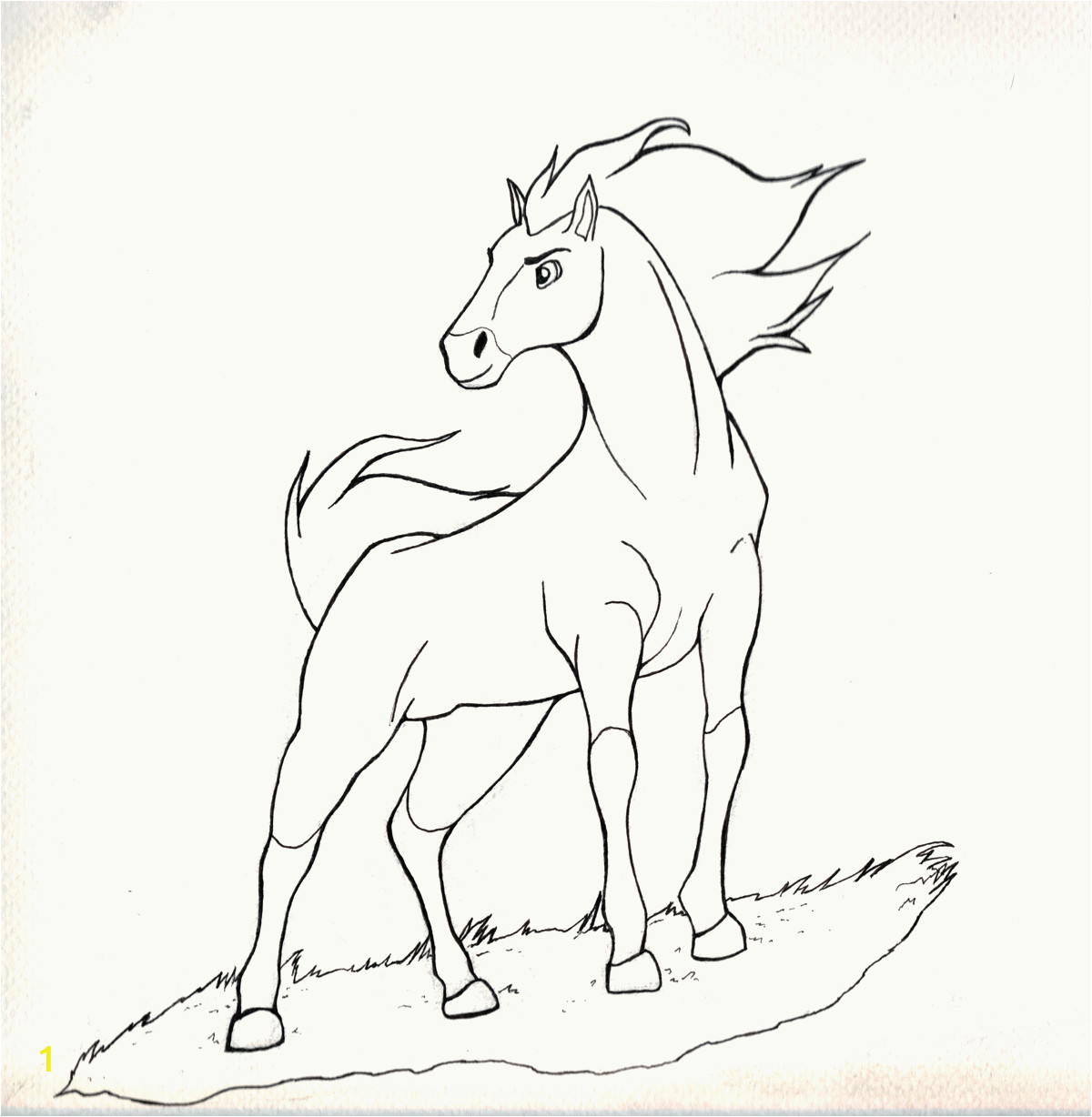 spirit stallion of the cimarron coloring pages rain