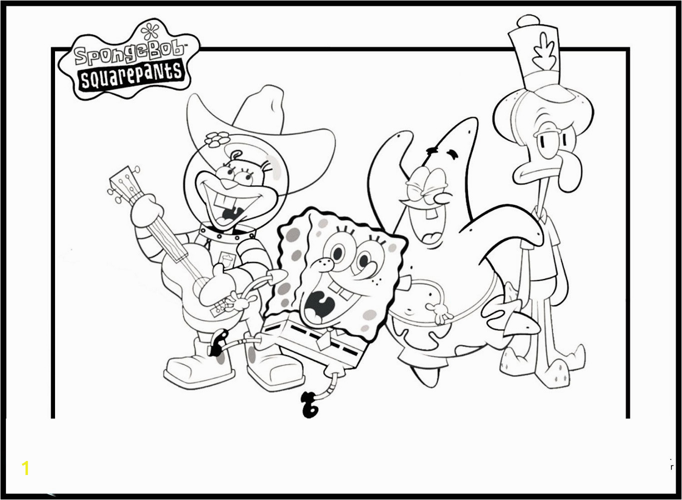 spongebob coloring pages printable