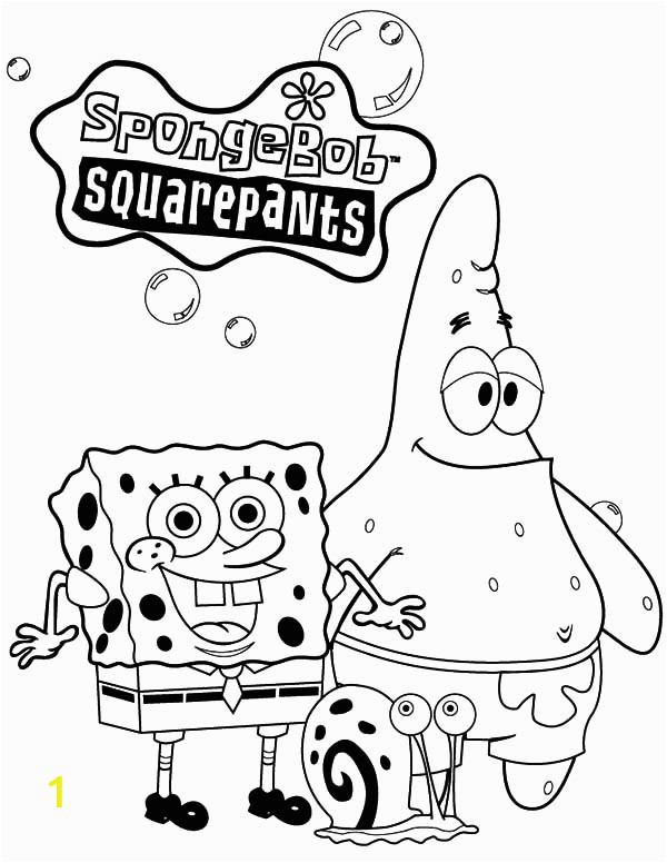christmas spongebob and gary the snail coloring pages