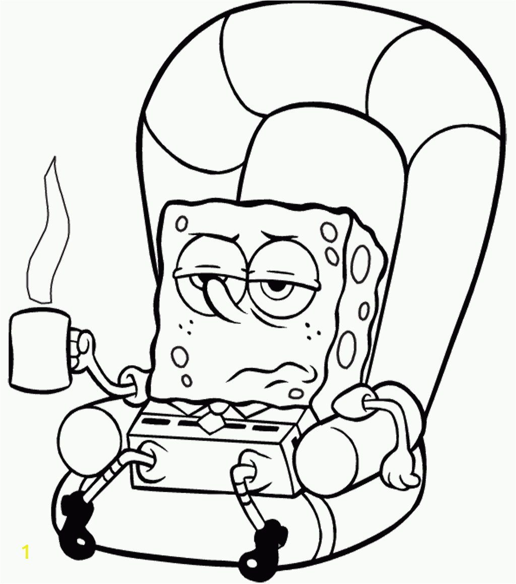 gary spongebob coloring pages