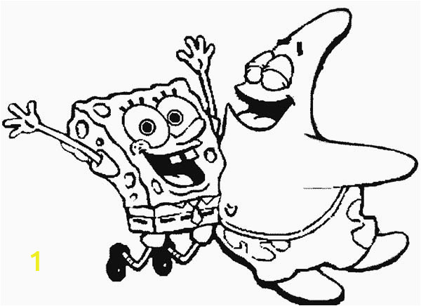spongebob and patrick are best friend forever coloring page