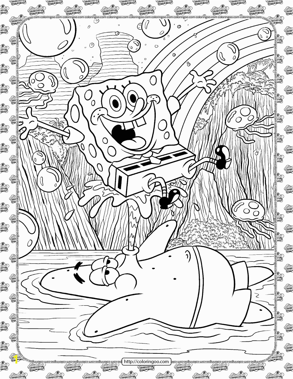 Spongebob St Patrick S Day Coloring Pages Spongebob and Patrick Coloring Page
