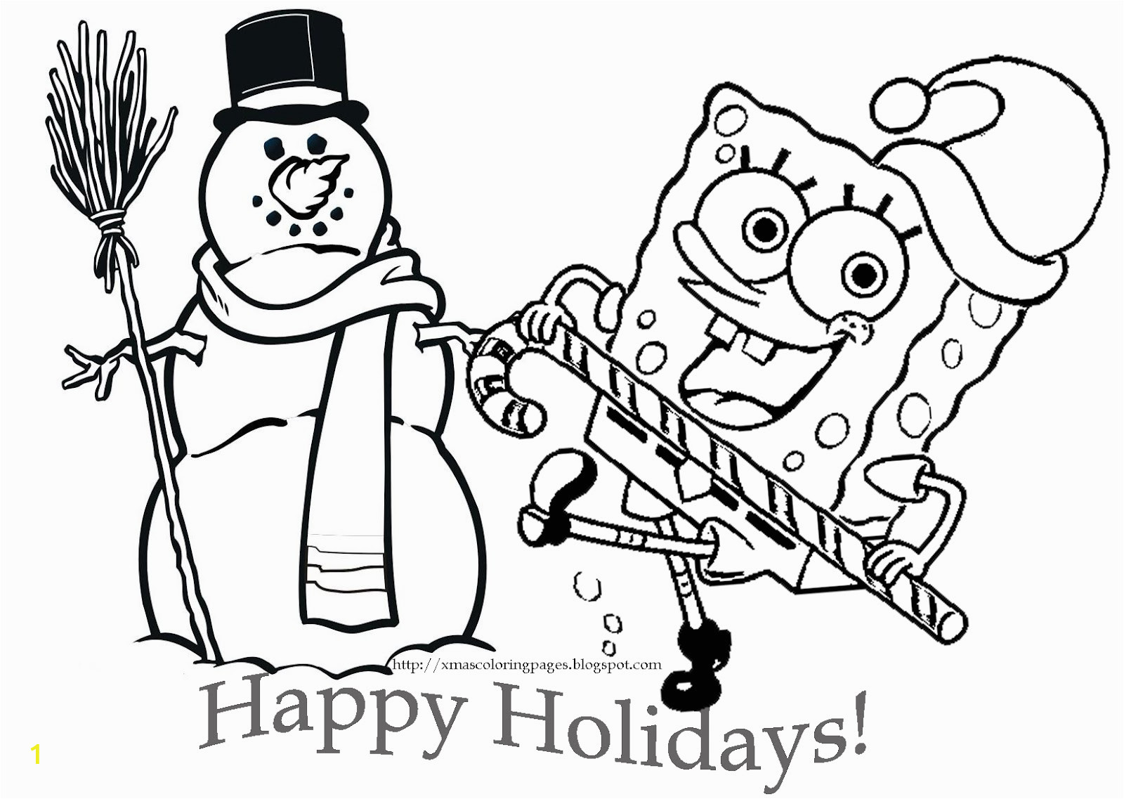 spongebob and patrick coloring pages