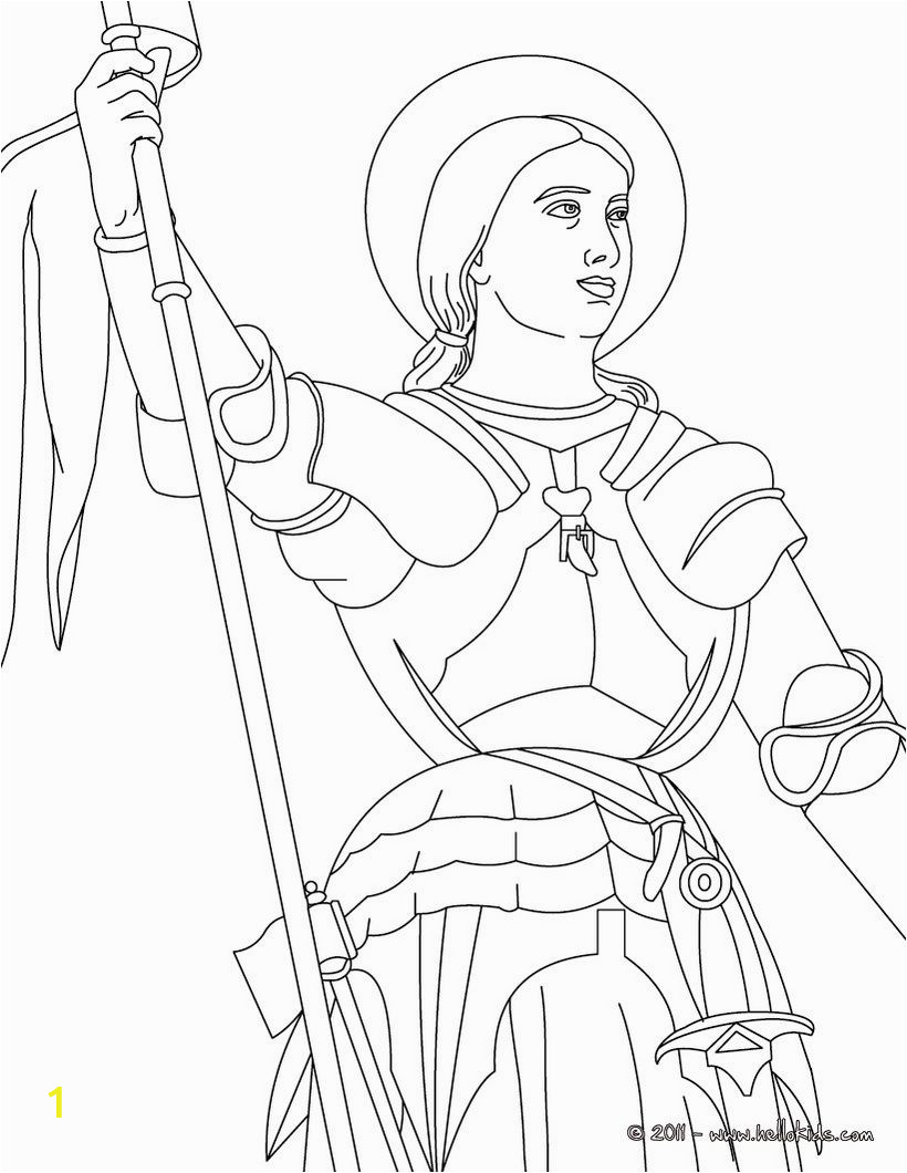 St Joan Of Arc Coloring Page Joan Of Arc the Maid Of orléans Coloring Page