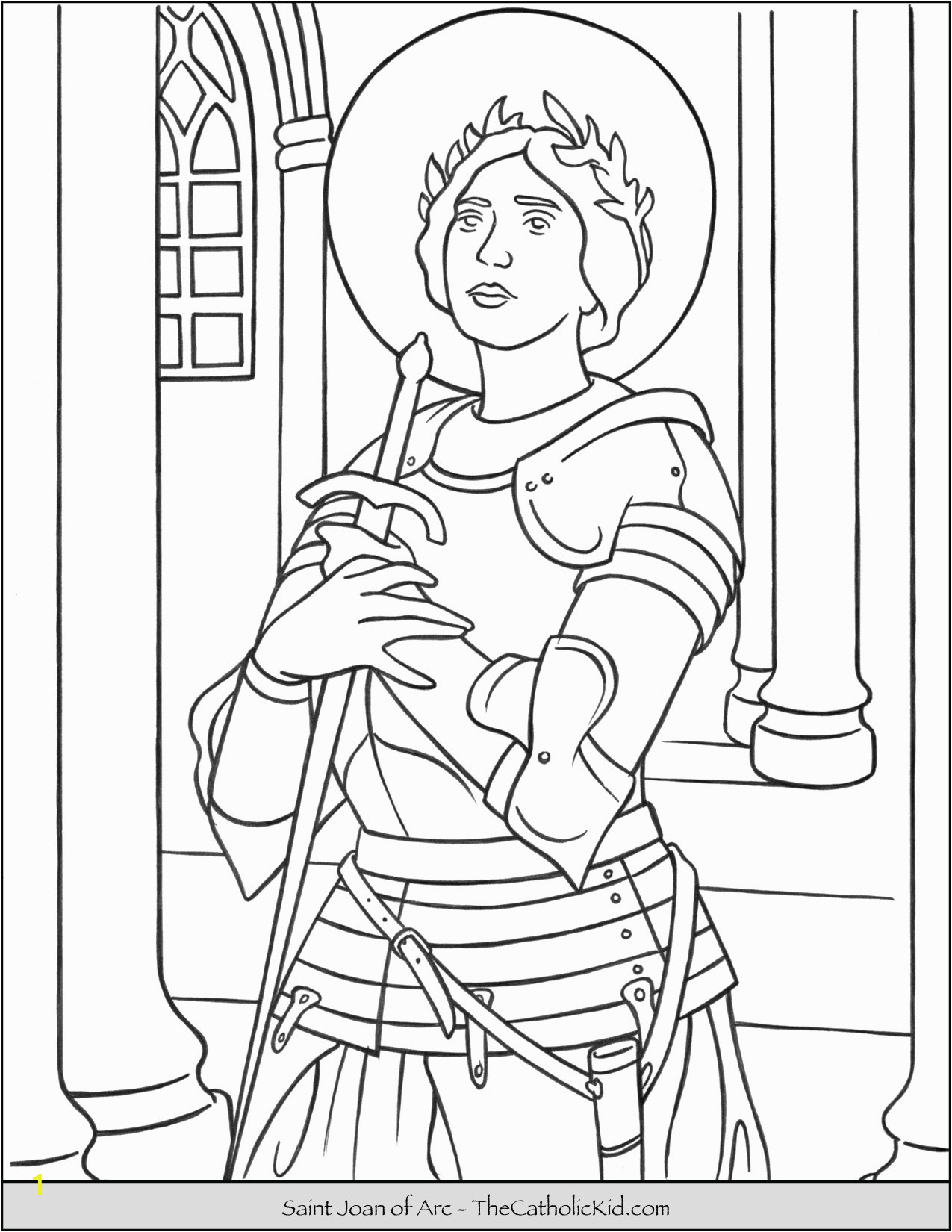 saint joan of arc coloring page cnt mls