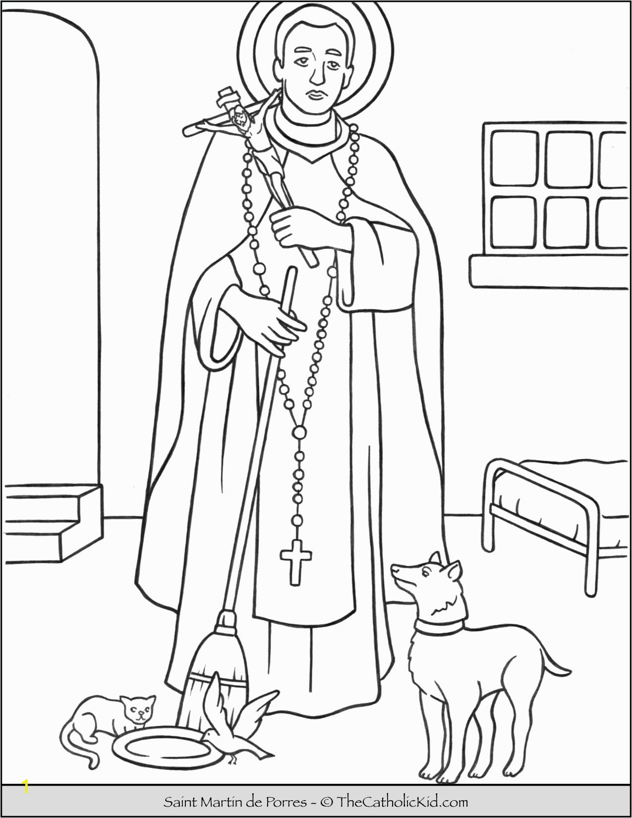 saint martin de porres coloring page cnt mls