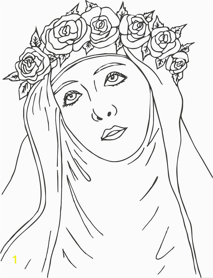 st rose of lima coloring page sketch templates