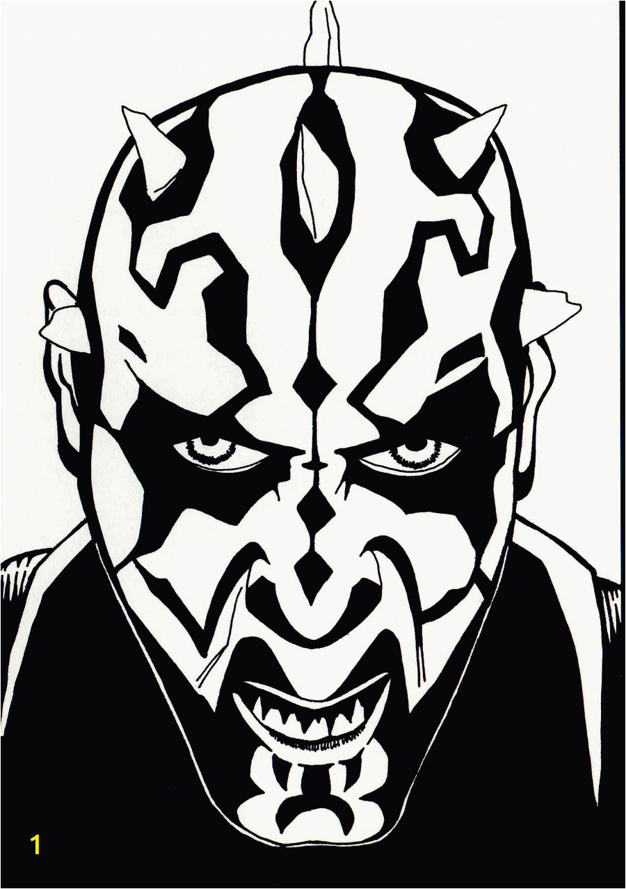 darth maul coloring page