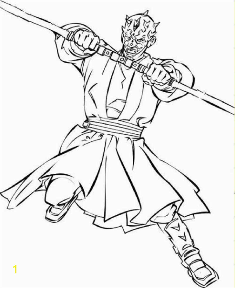 Star Wars Coloring Pages Darth Maul Darth Maul Coloring Page Educative Printable