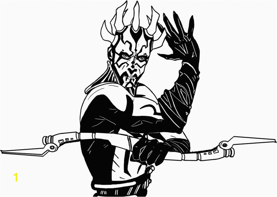 darth maul coloring pages