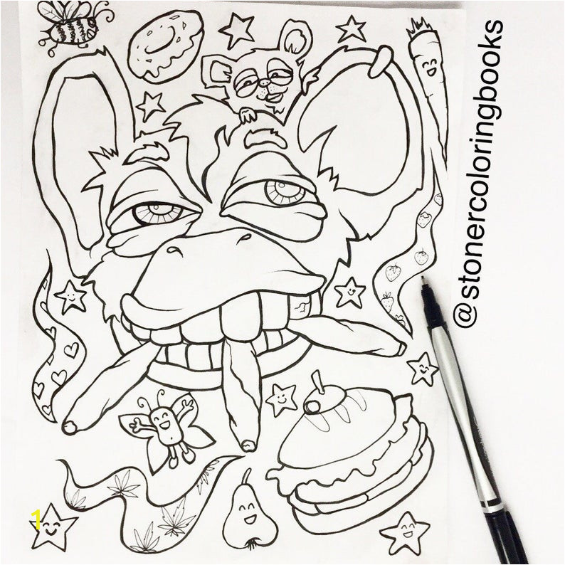 Stoner Inappropriate Coloring Pages for Adults Stoner Coloring Book for Adults 2 Weed Stuff Adult