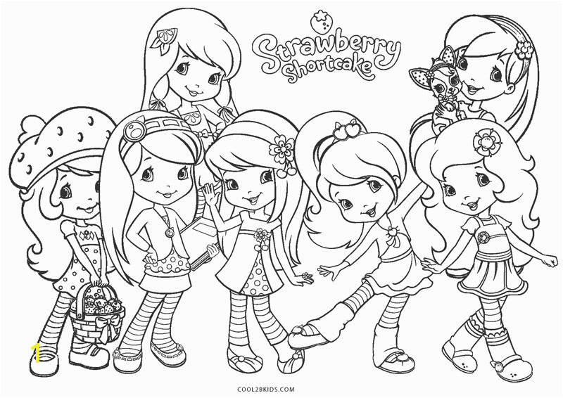 strawberry shortcake coloring pages