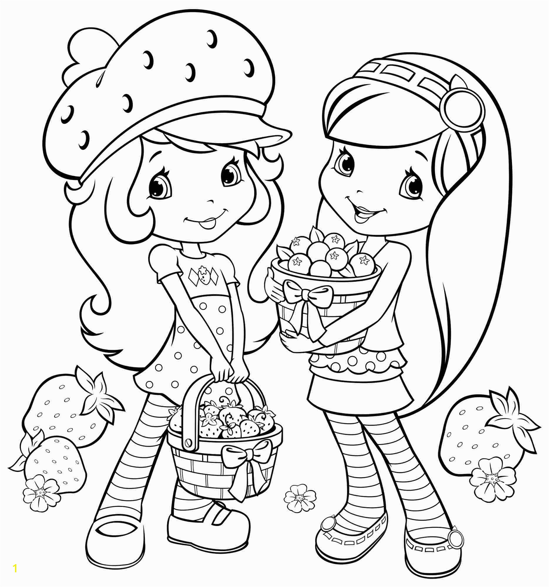 strawberry shortcake drawing