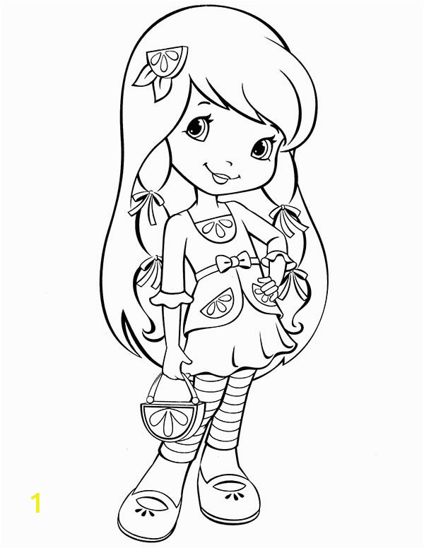 strawberry shortcake new friends from big apple city coloring page