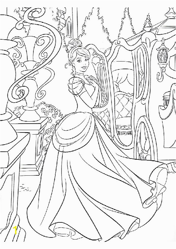 fairy and cinderella coloring pages