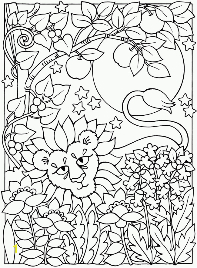 sun and moon coloring page