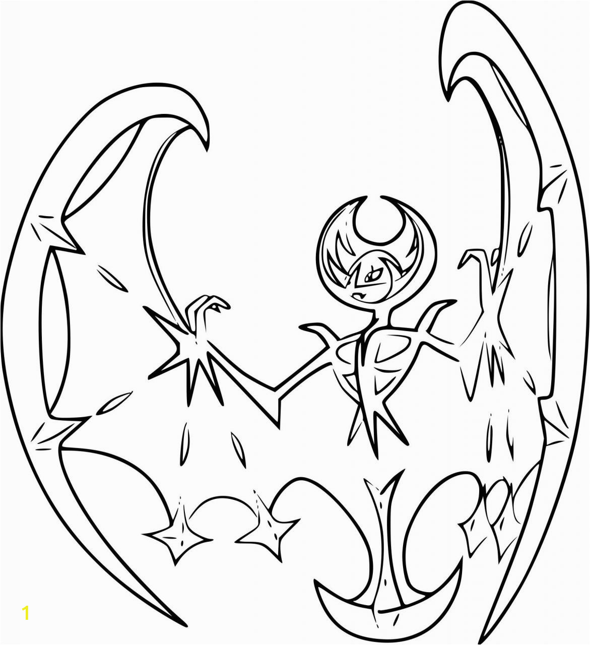 Sun and Moon Pokemon Coloring Pages Legendary Mega Sun and Moon Pokemon Coloring Pages