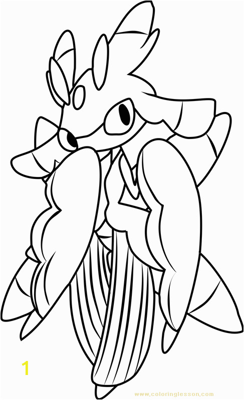 Sun and Moon Pokemon Coloring Pages Lurantis Pokemon Sun and Moon
