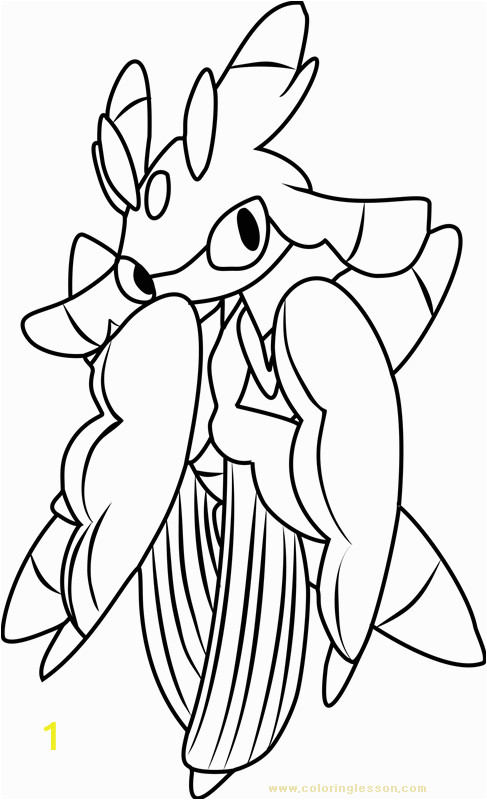 lurantis pokemon sun and moon kids coloring page