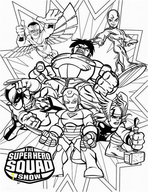 Super Hero Squad Coloring Pages Printable Magnificent Super Hero Squad Coloring Page Netart