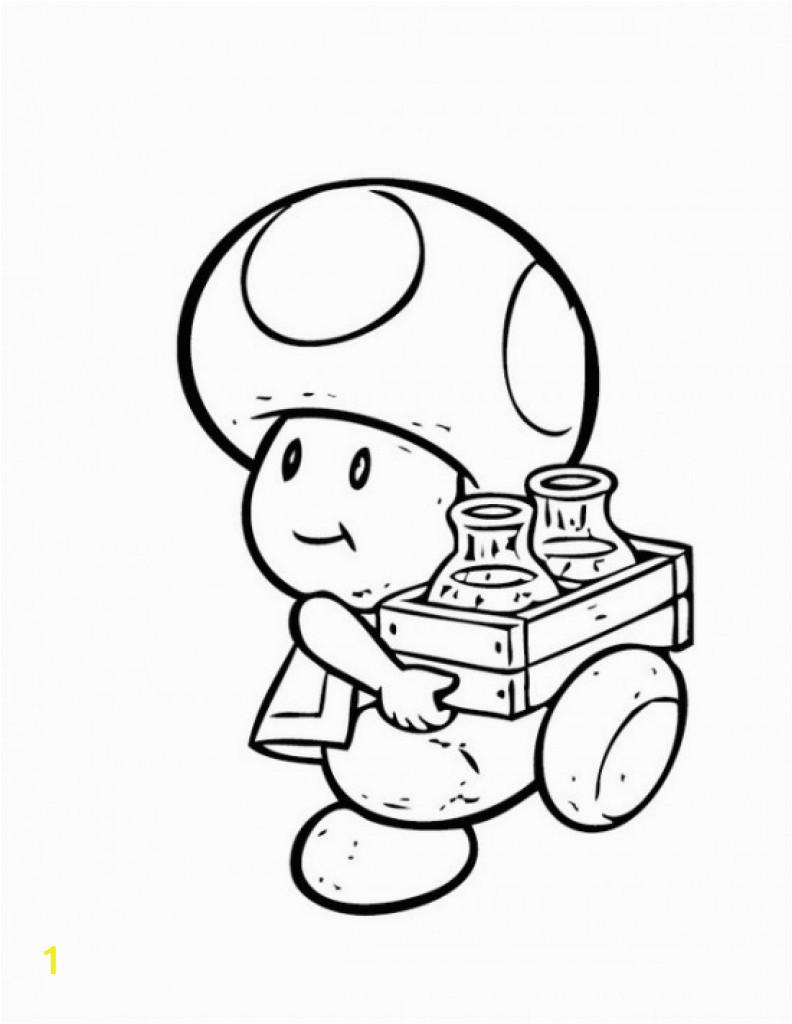 mario toad drawing