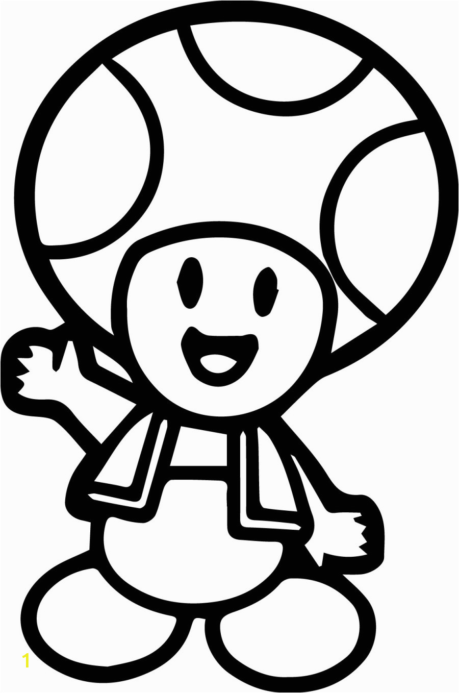 Super Mario Bros toad Coloring Pages toad Mario Drawing at Getdrawings