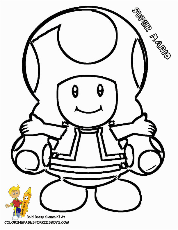 toad from mario coloring pages