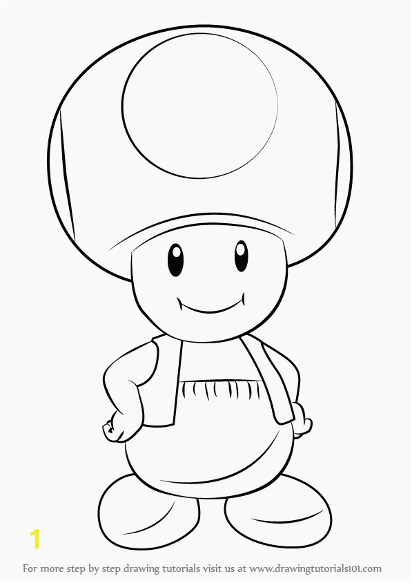 toad mario coloring pages