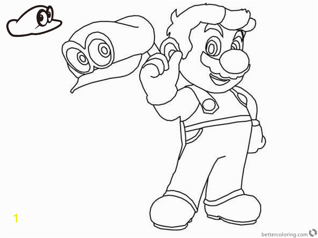 super mario odyssey coloring pages