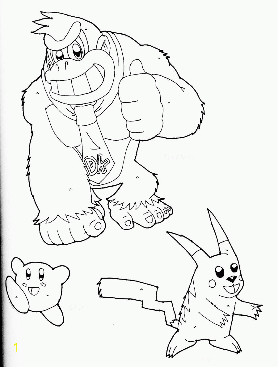 super smash bros coloring pages