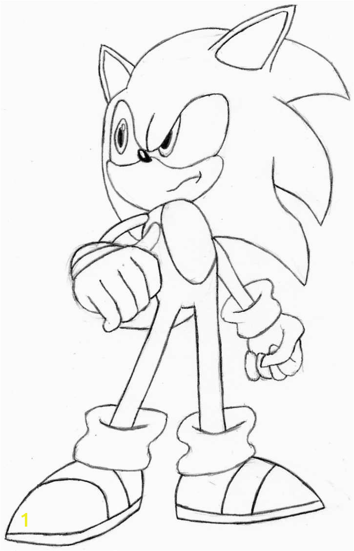 super sonic coloring page