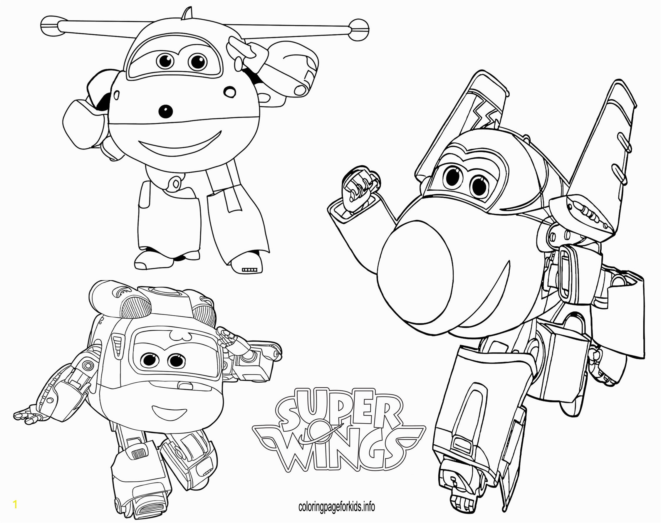 super wings coloring pages