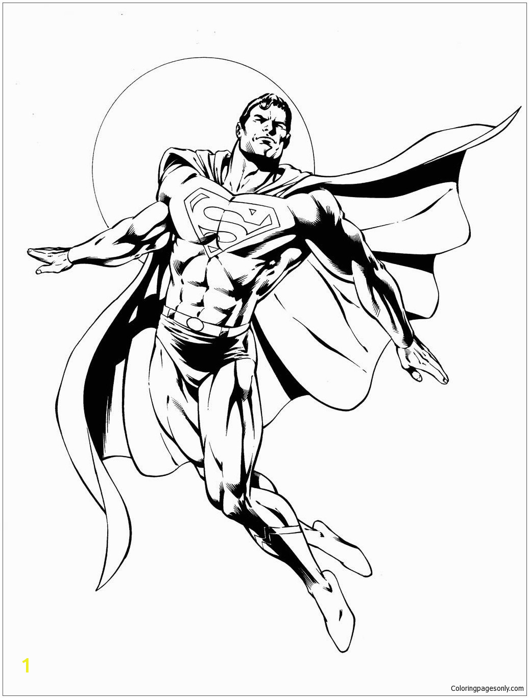 Superman Coloring Pages to Print Out Incredible Superman Coloring Page Free Coloring Pages Line